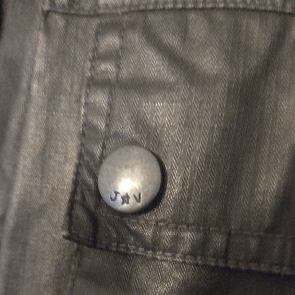 John Varvatos Black Military Field Jacket - Picture 4 of 14